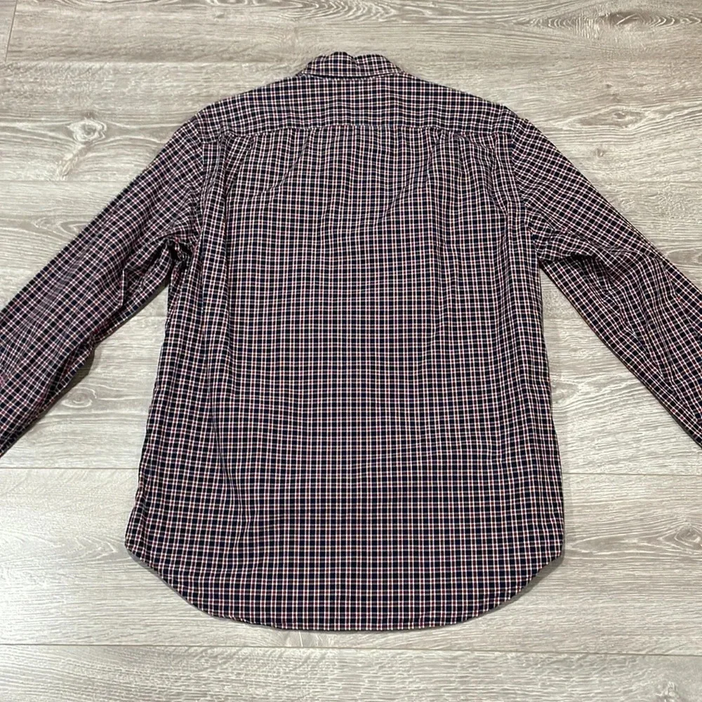 J. Crew Shirtings Washed Tartan Plaid Button Down Long Sleeve Shirt M